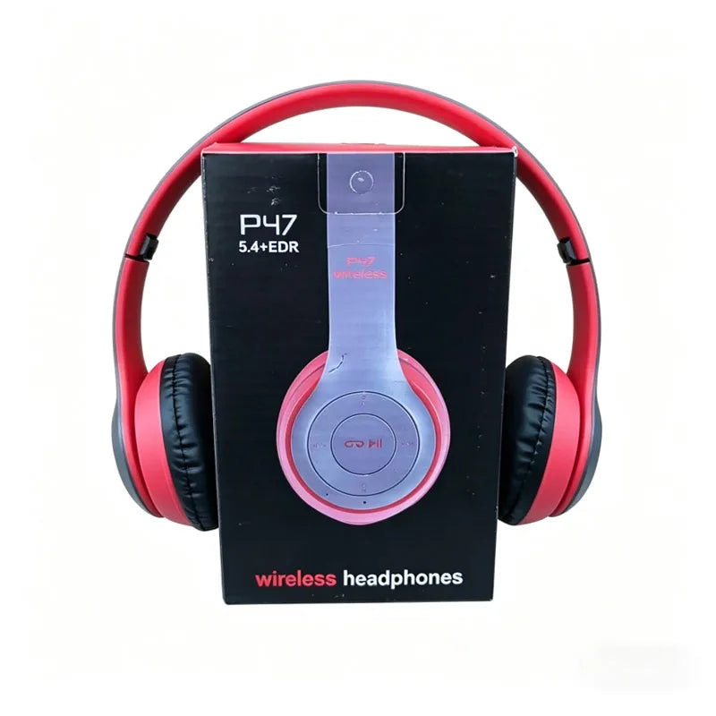 Foldable Wireless Bluetooth Headphones 5.0 Portable Hifi Sound Over-Ear Headset for Sports Travel Daily Game Music Earphones Use
