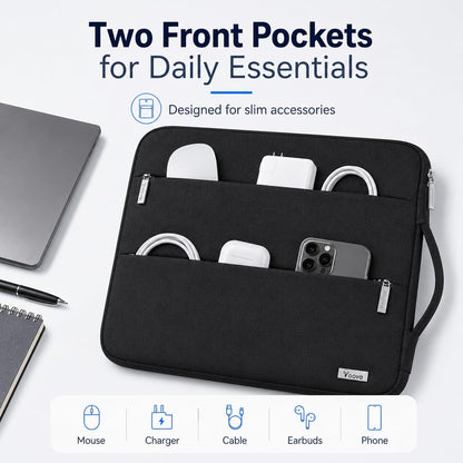 Sleek Black 13.3-13 Inch Laptop Sleeve & MacBook Case - Stylish Protection for Your Device