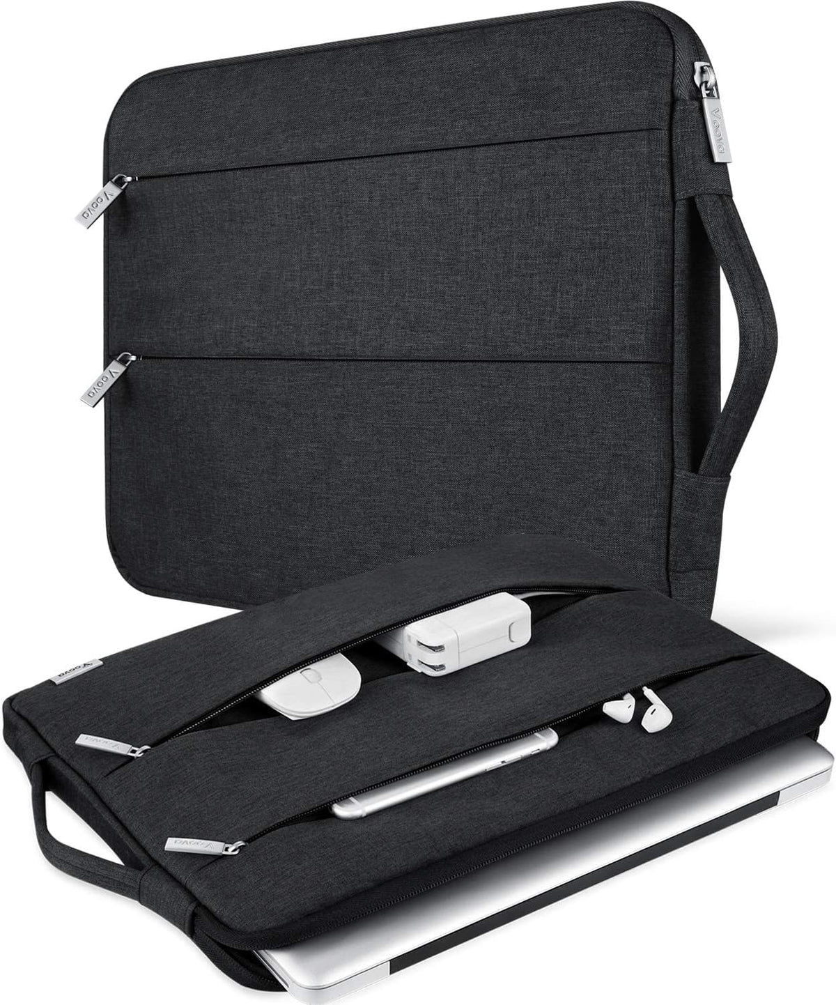 Sleek Black 13.3-13 Inch Laptop Sleeve & MacBook Case - Stylish Protection for Your Device