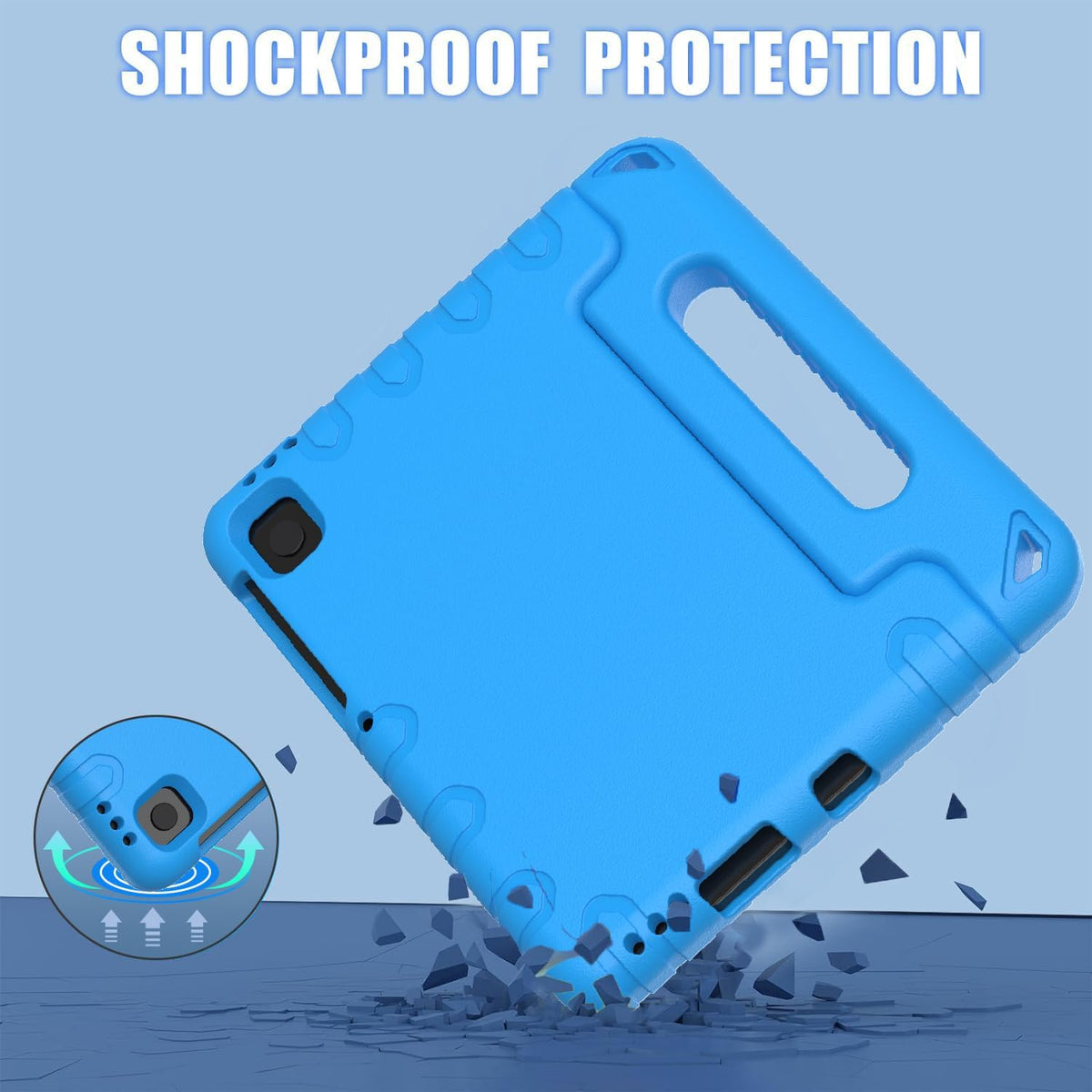 Kids Case for Samsung Galaxy Tab A11 8.7" 2025, Galaxy A9 8.7" 2023 / A7 Lite 2021 Case - with Screen Protector, Shockproof Lightweight Samsung Galaxy Tab A11/A9/A7 Lite Case 8.7 Inch, Blue