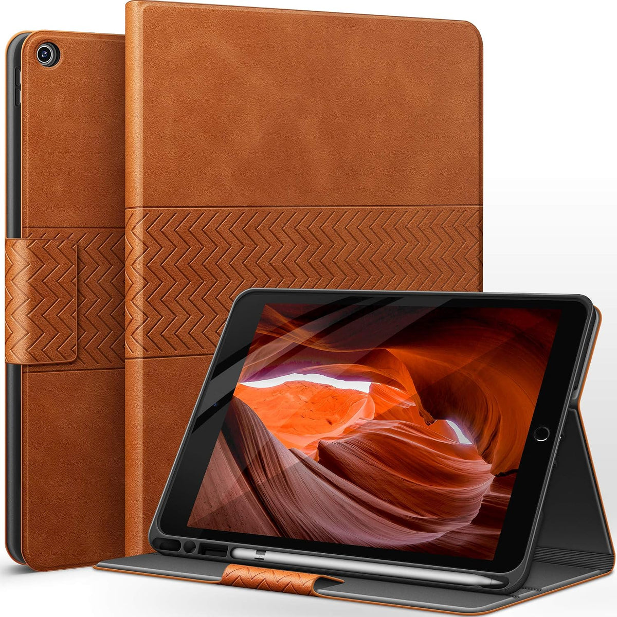 iPad 9th/8th/7th Generation 10.2 Inch Case, Brown