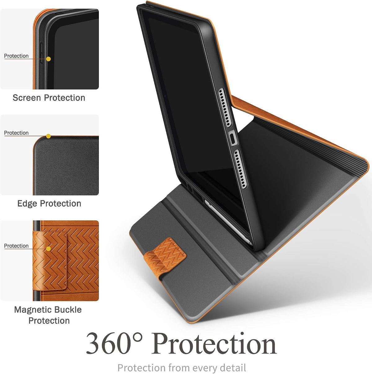 iPad 9th/8th/7th Generation 10.2 Inch Case, Brown