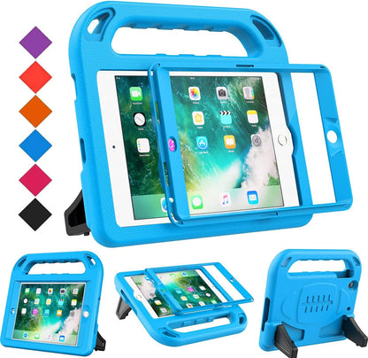 Case for Ipad Mini 1 2 3, Ipad Mini 1/2/3 Case for Kids - Built-In Screen Protector, Shockproof Lightweight Hard Cover Handle Stand Kids Case for Ipad Mini 1St 2Nd 3Rd Generation, Blue