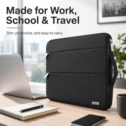 Sleek Black 13.3-13 Inch Laptop Sleeve & MacBook Case - Stylish Protection for Your Device
