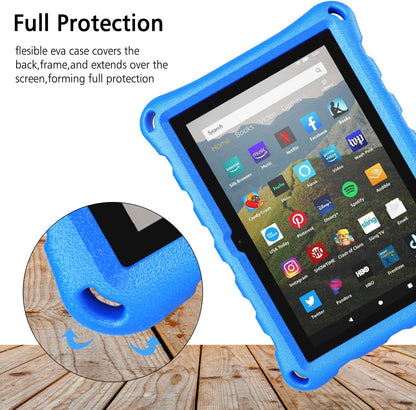 Fire HD 8 Tablet Case,Kindle Fire 8 Case,(12Th/10Th Generation,2022/2020 Release), Kid-Proof Case for Amazon Fire HD 8 plus Tablet, Blue