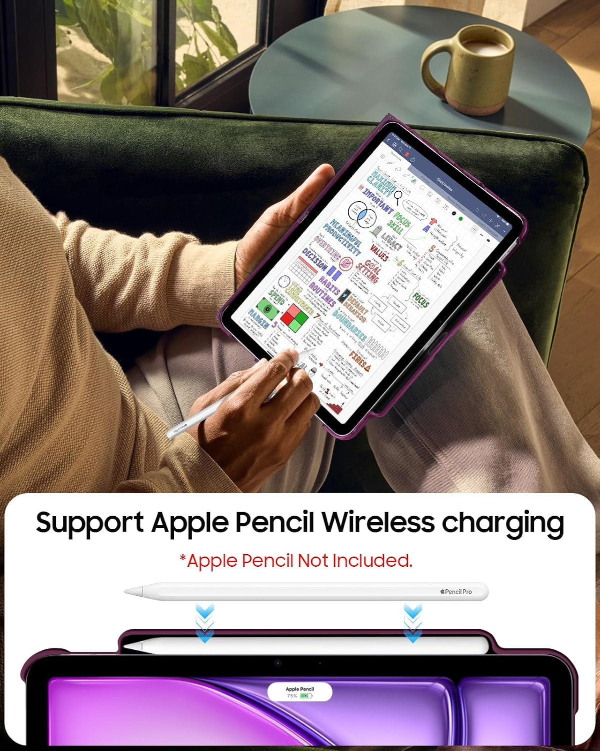 Rotating Case for Ipad Air 11-Inch & Ipad Air 5Th/4Th Gen 10.9 Inch