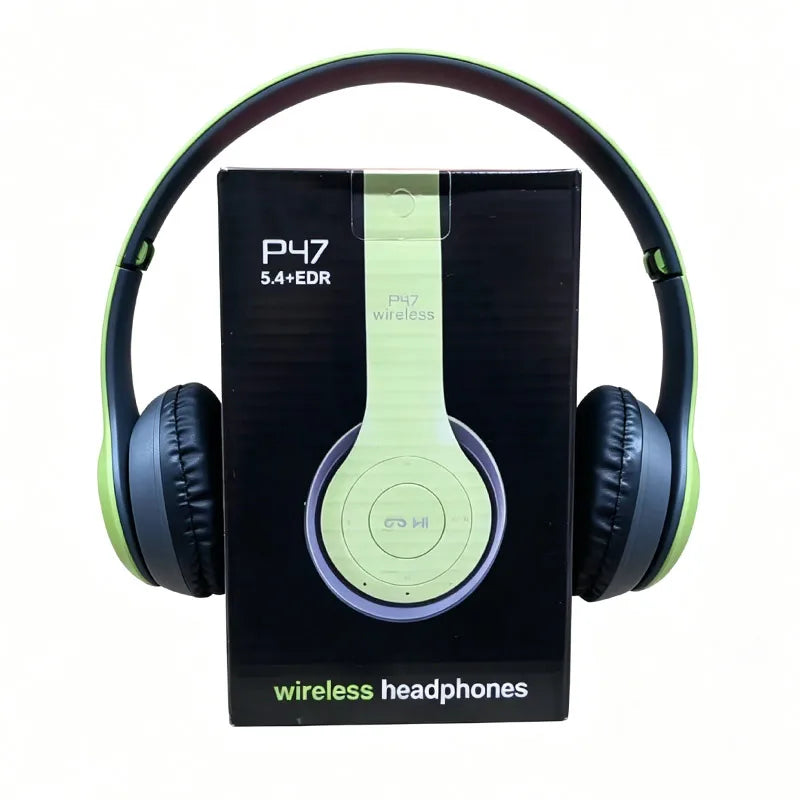 Foldable Wireless Bluetooth Headphones 5.0 Portable Hifi Sound Over-Ear Headset for Sports Travel Daily Game Music Earphones Use