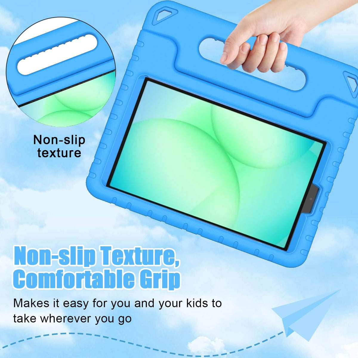 Kids Case for Samsung Galaxy Tab A11 8.7" 2025, Galaxy A9 8.7" 2023 / A7 Lite 2021 Case - with Screen Protector, Shockproof Lightweight Samsung Galaxy Tab A11/A9/A7 Lite Case 8.7 Inch, Blue