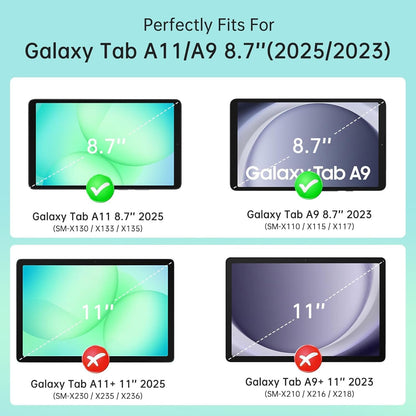 Kids Case for Samsung Galaxy Tab A11 8.7" 2025, Galaxy A9 8.7" 2023 / A7 Lite 2021 Case - with Screen Protector, Shockproof Lightweight Samsung Galaxy Tab A11/A9/A7 Lite Case 8.7 Inch, Blue