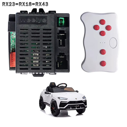Weelye RX23 12V Children'S Electric Toy Car 2.4G Remote Control Transmitter, Baby Toy Car Control Box with Smooth Start Function